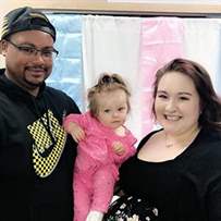 Jesse and Ashley with their first daughter Koree