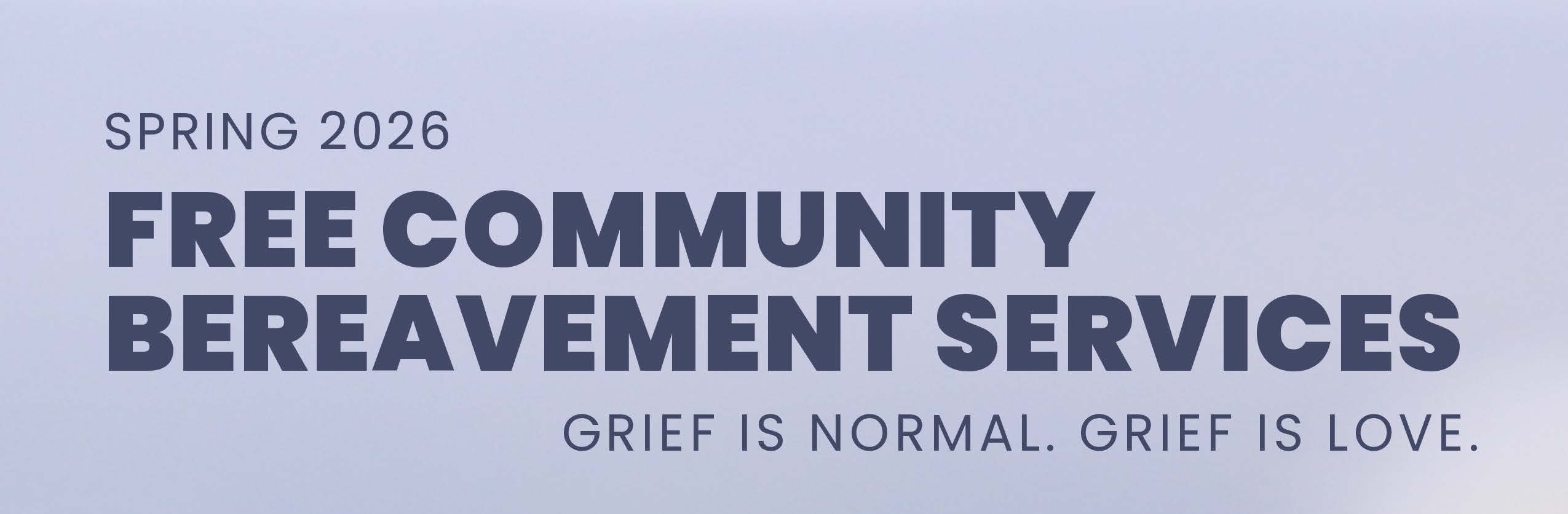 April 2026 Bereavement Headline Image